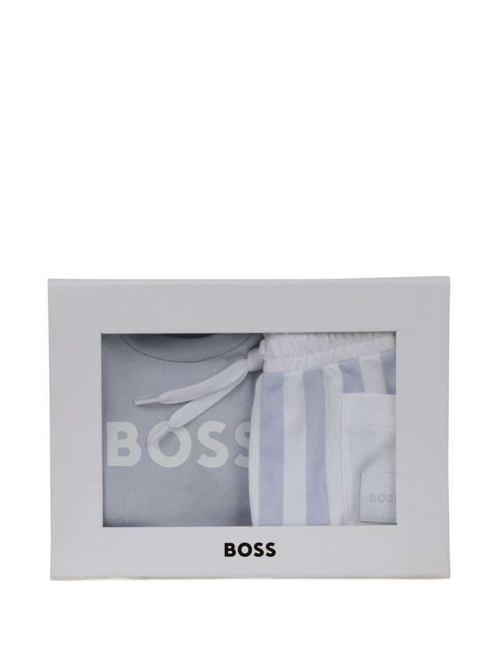 Completo blu per neonato J53048 771 Boss Kids 