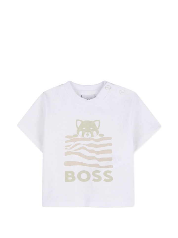 Completo bianco/beige per neonato J53050 21K Boss Kids 