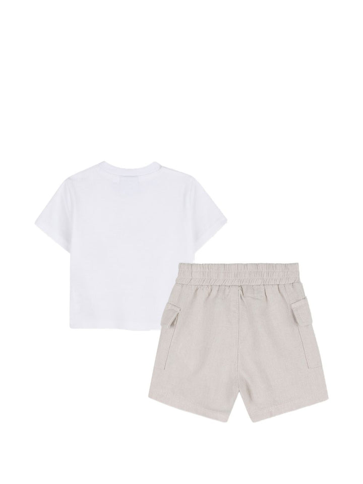Completo bianco/beige per neonato J53050 21K Boss Kids 