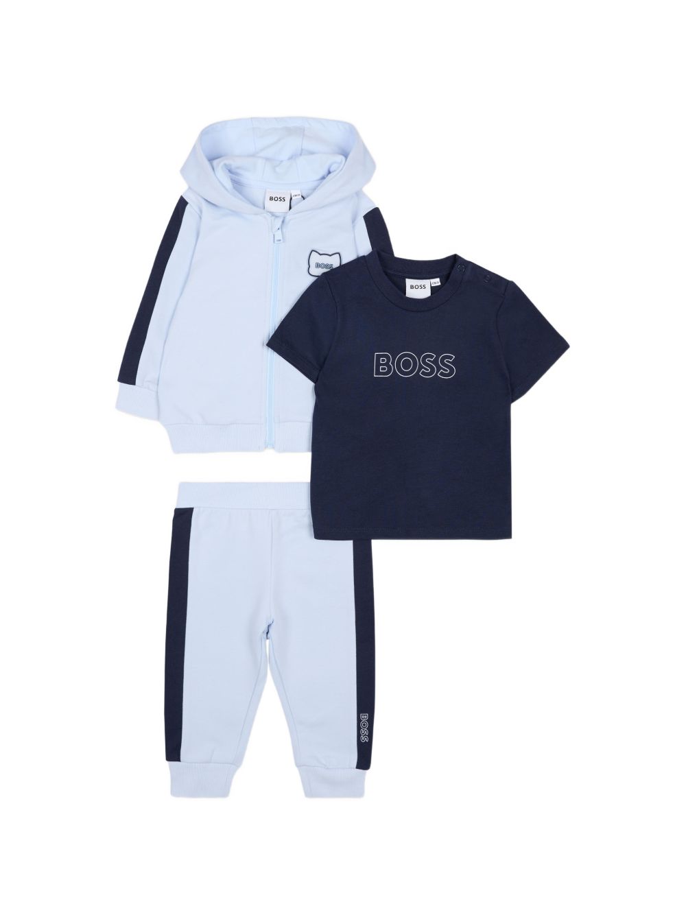 Completo sportivo celeste/blu per neonato J53051 771 Boss Kids 