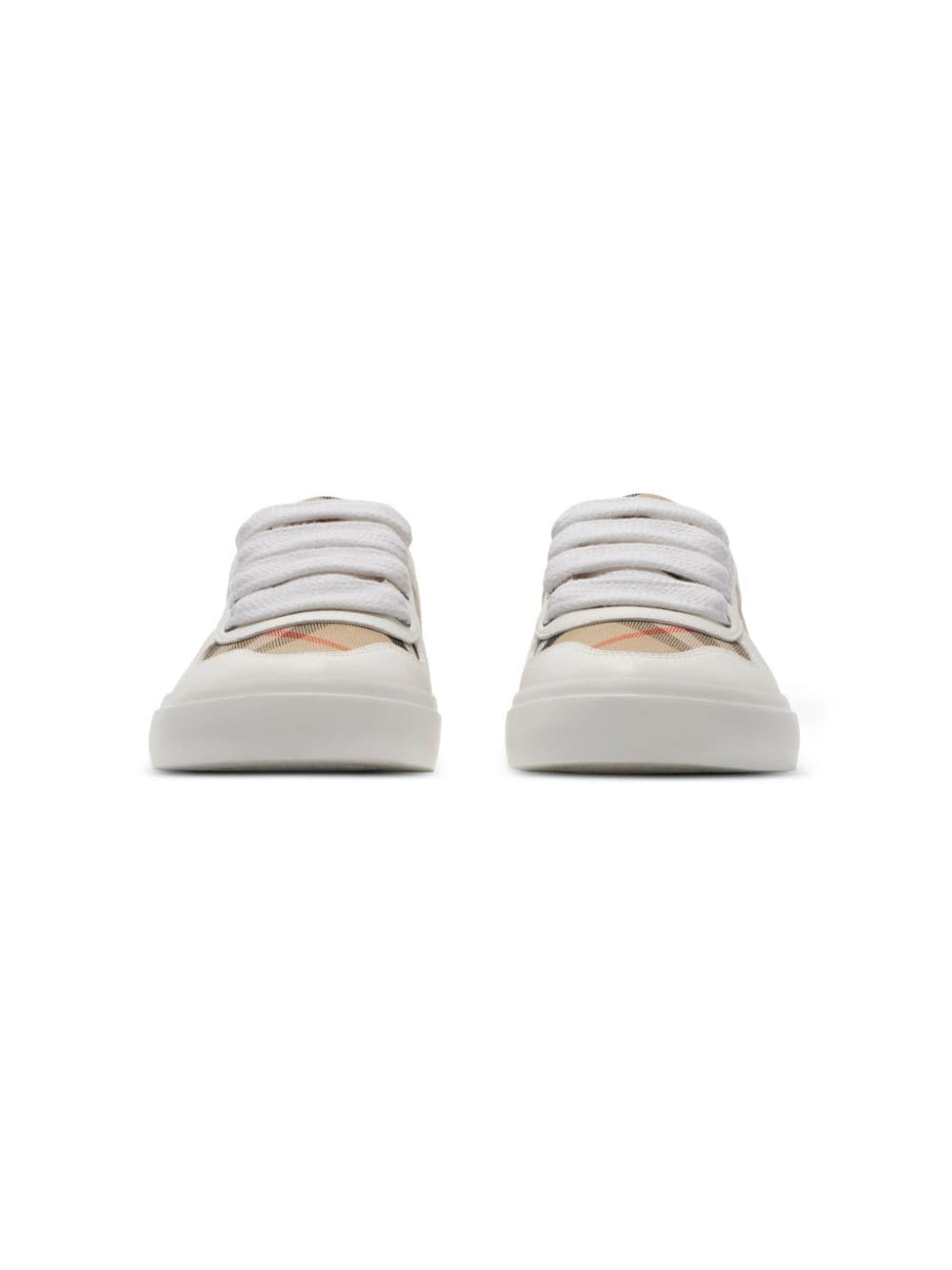 Sneaker unisex iin pelle e cotone bianca 8089736 B9368 Burberry Kids 