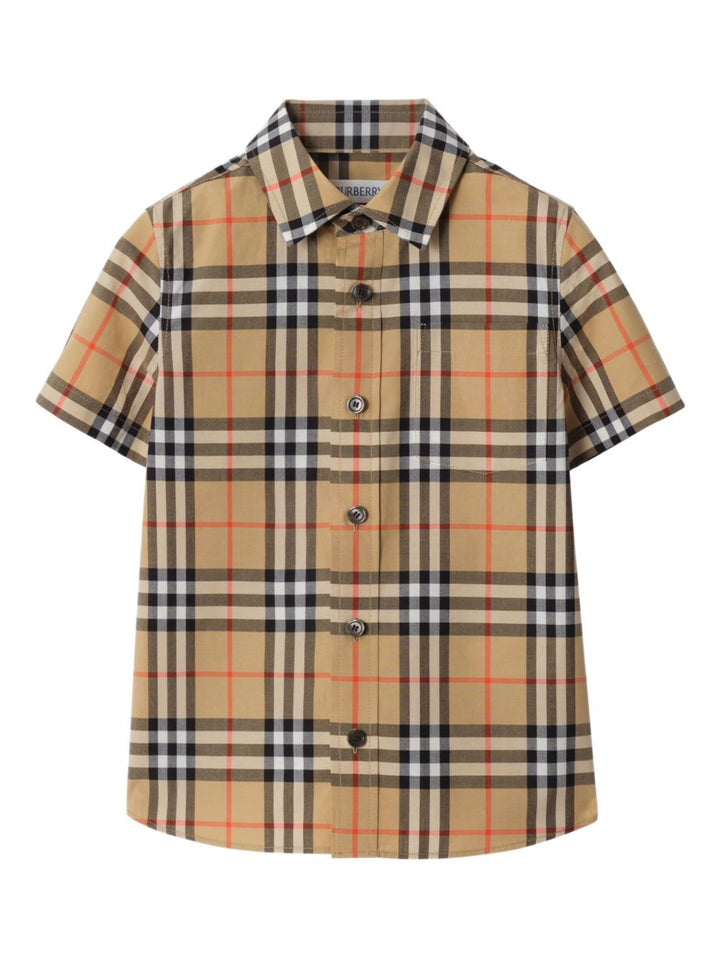 Camicia beige per bambino 8117145 B9368 Burberry Kids 