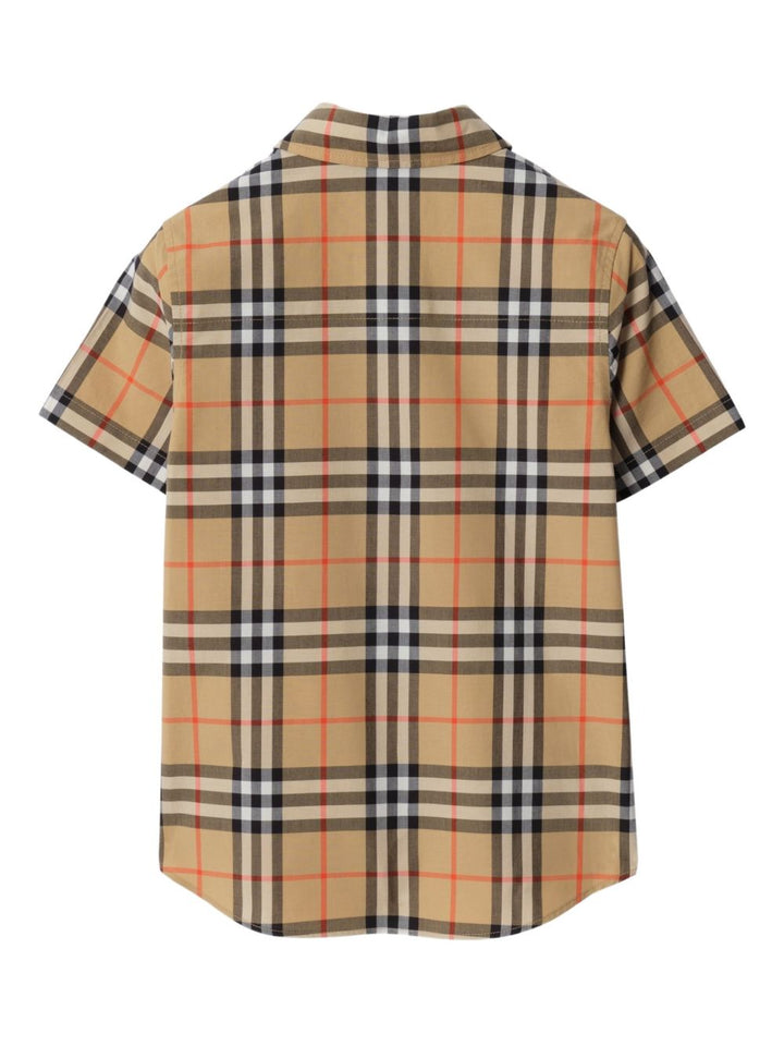 Camicia beige per bambino 8117145 B9368 Burberry Kids 