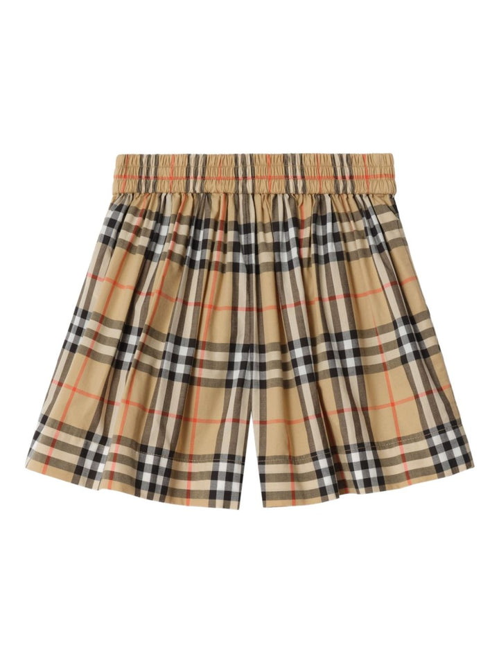 Bermuda beige per bambina 8117159 B9368 Burberry Kids 