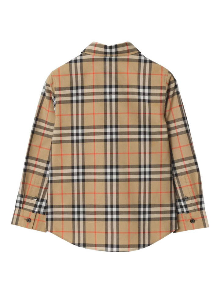 Camicia beige per bambino 8117166 B9368 Burberry Kids 