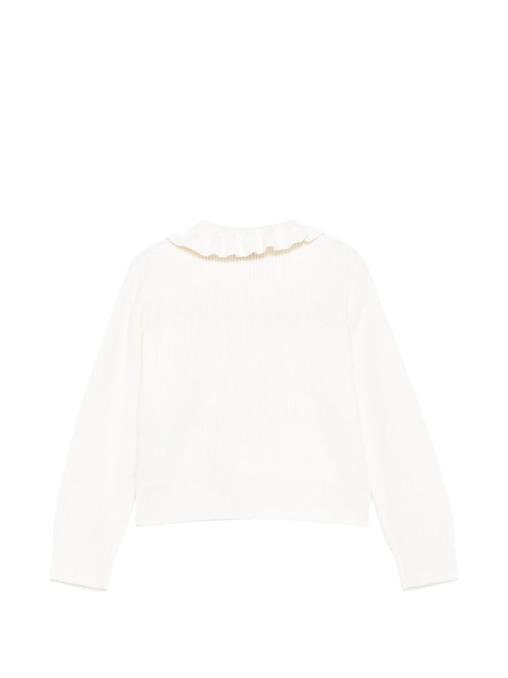 Cardigan avorio per bambina 8117677 A1452 Burberry Kids 