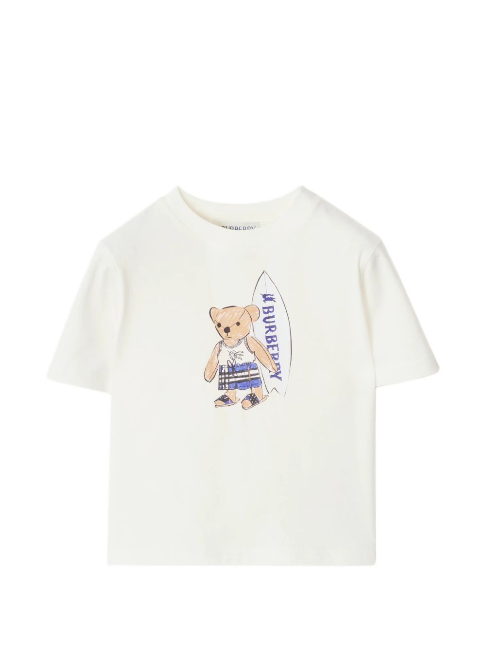 T-shirt bianca per neonato 8121289 A2014 Burberry Kids 