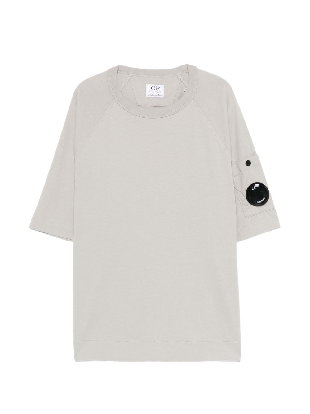 T-shirt in cotone grigio per bambino CMM00RLAA17 60069 C.P Company Kids 