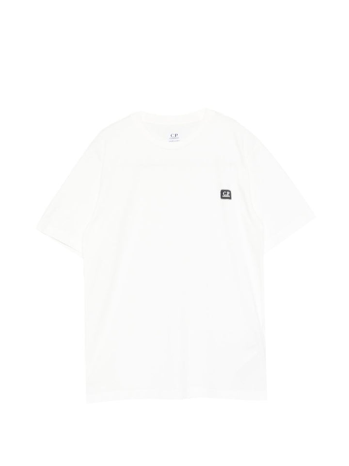 T-shirt bianca per bambino CMM00SLAA17 10135 C.P Company Kids 
