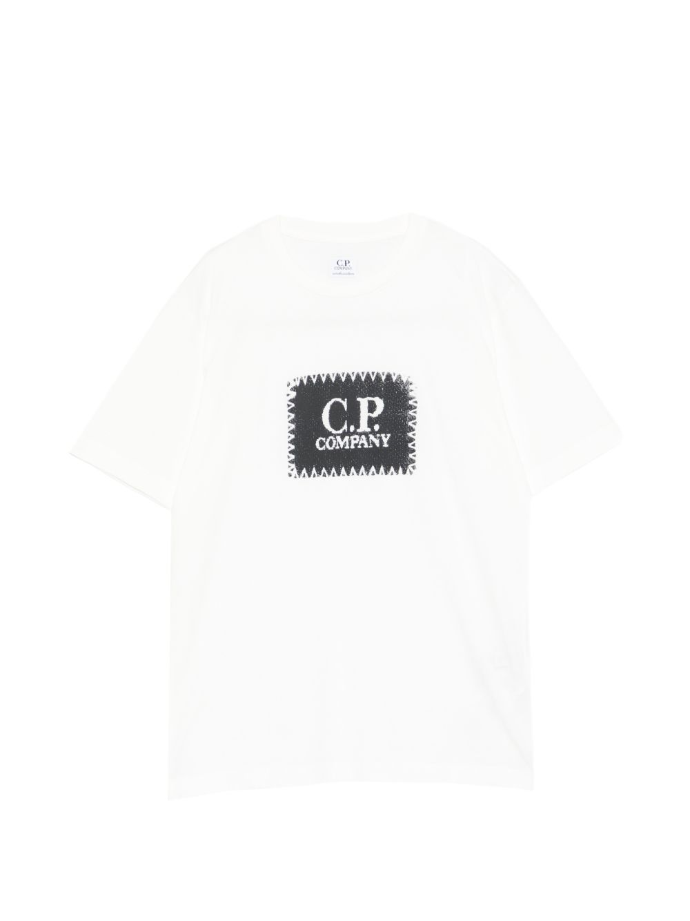 T-shirt bianco per bambino CMM00TLAA17 10135 C.P Company Kids 