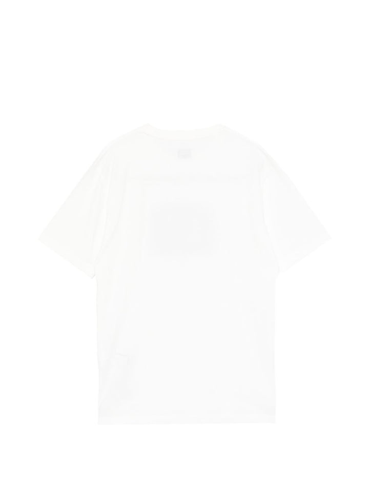 T-shirt bianco per bambino CMM00TLAA17 10135 C.P Company Kids 