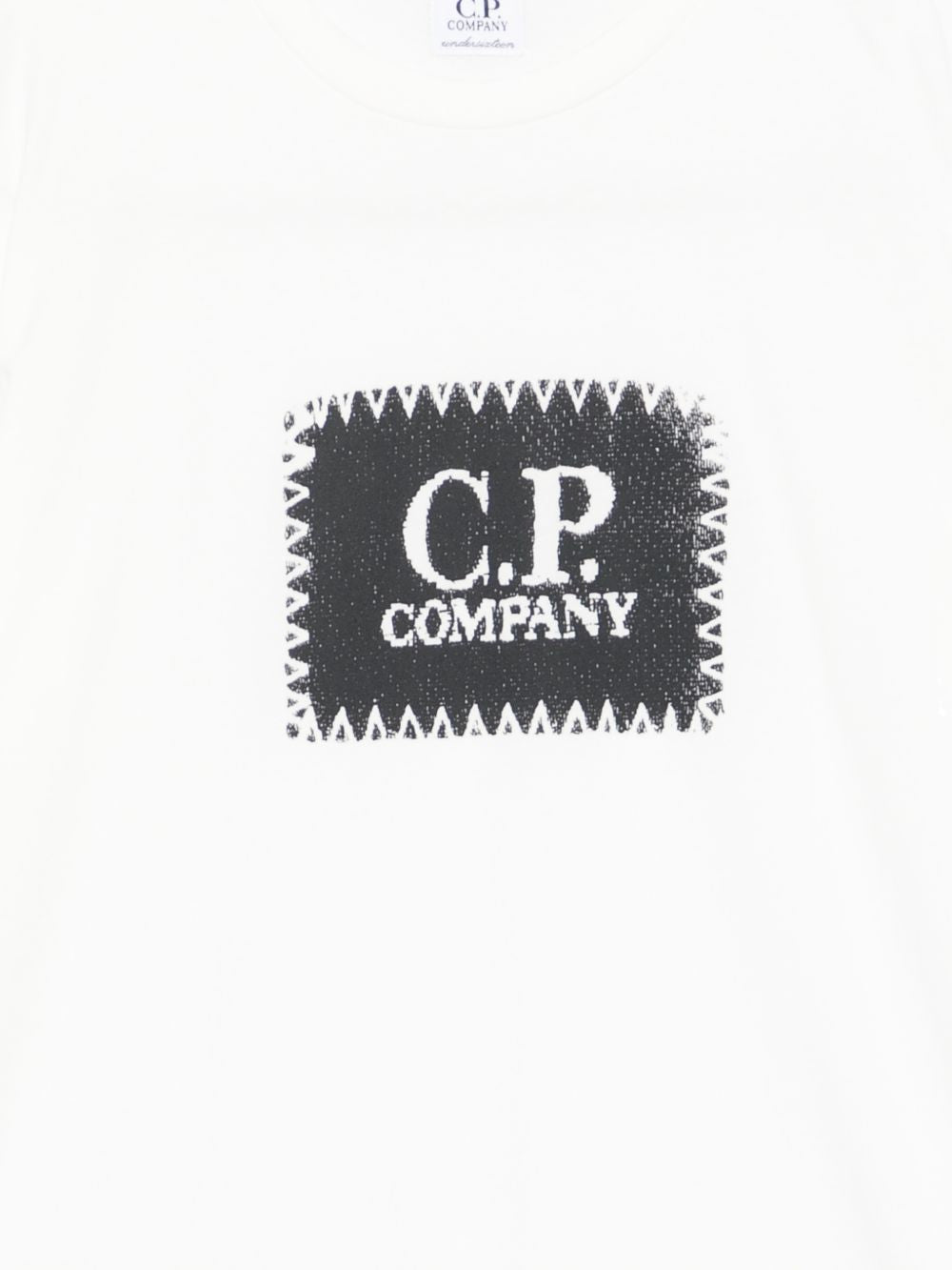 T-shirt bianco per bambino CMM00TLAA17 10135 C.P Company Kids 