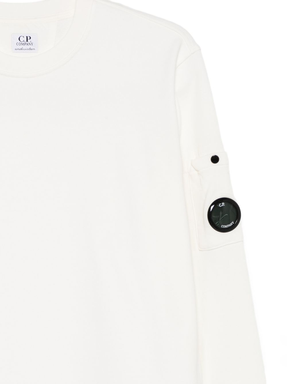 Felpa bianca per bambino CNF00XLCA69 10135 C.P Company Kids 