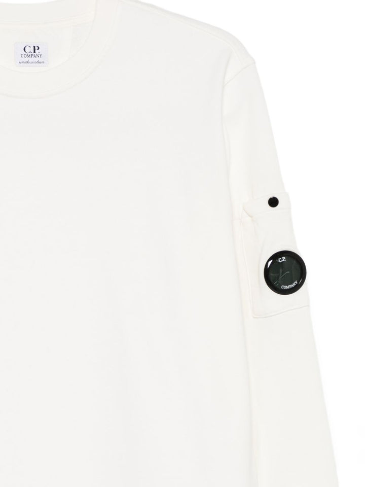 Felpa bianca per bambino CNF00XLCA69 10135 C.P Company Kids 