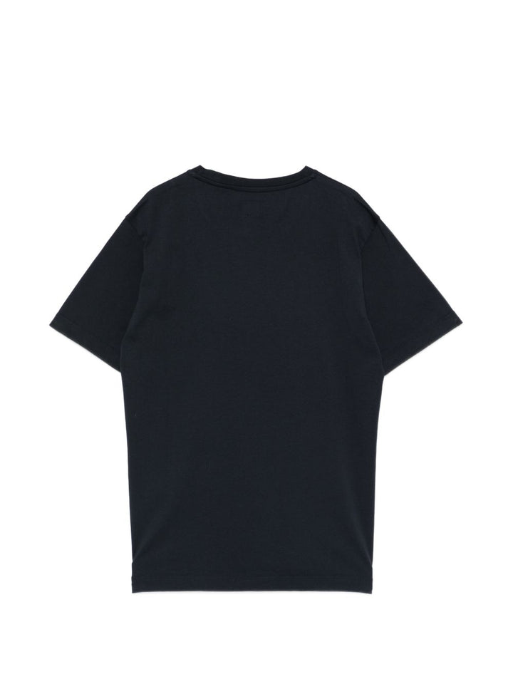 T-shirt blu total eclipse per bambino CUM00ULAA17 41150 C.P Company Kids 