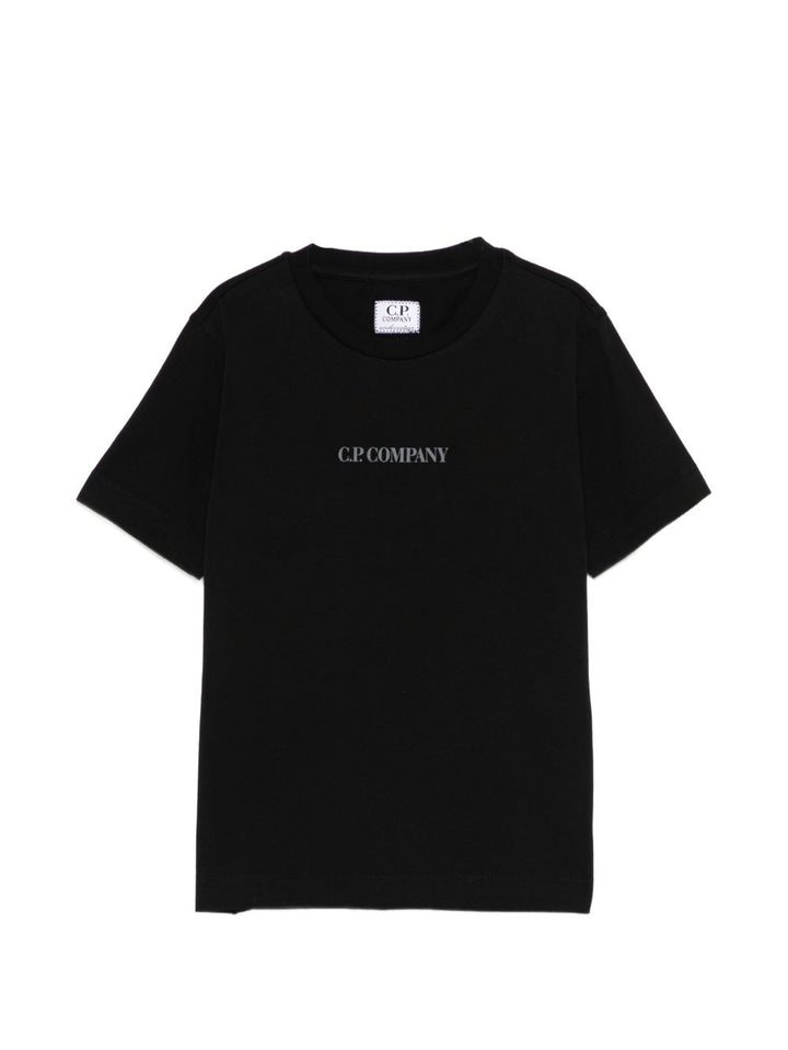T-shirt nera per bambino CUM00ULAA17 60100 C.P Company Kids 