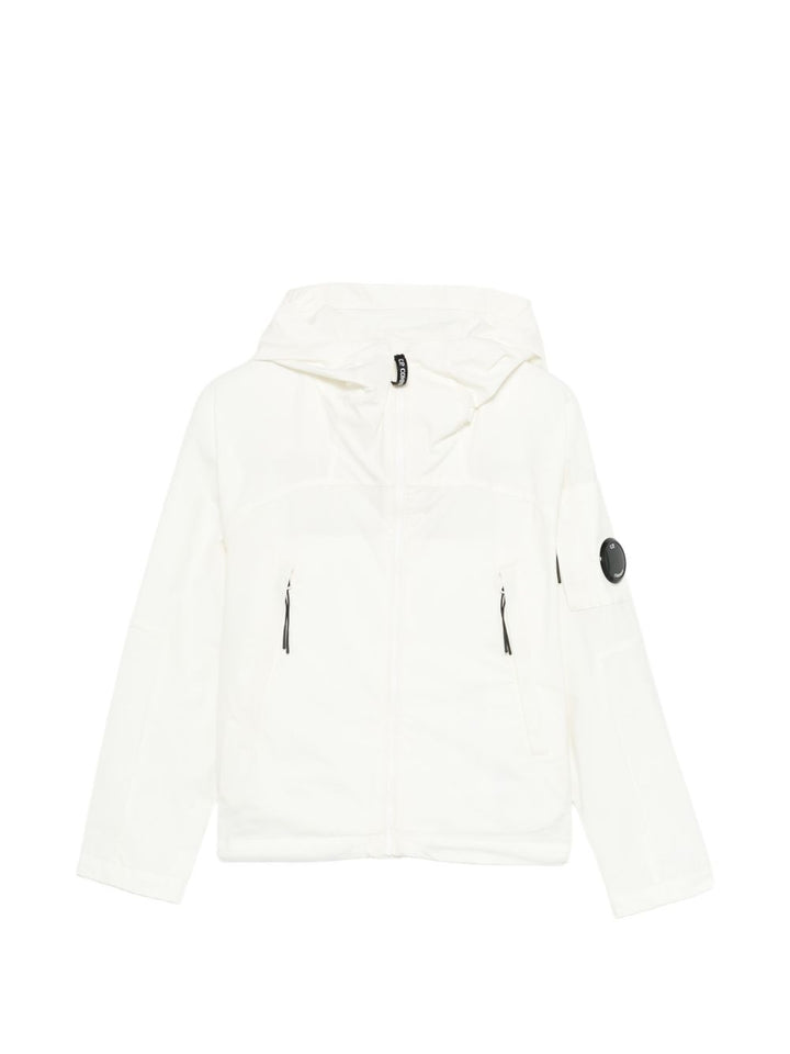 Giubbotto bianco sporco per bambino CUS01OL3AA8 10135 C.P Company Kids 