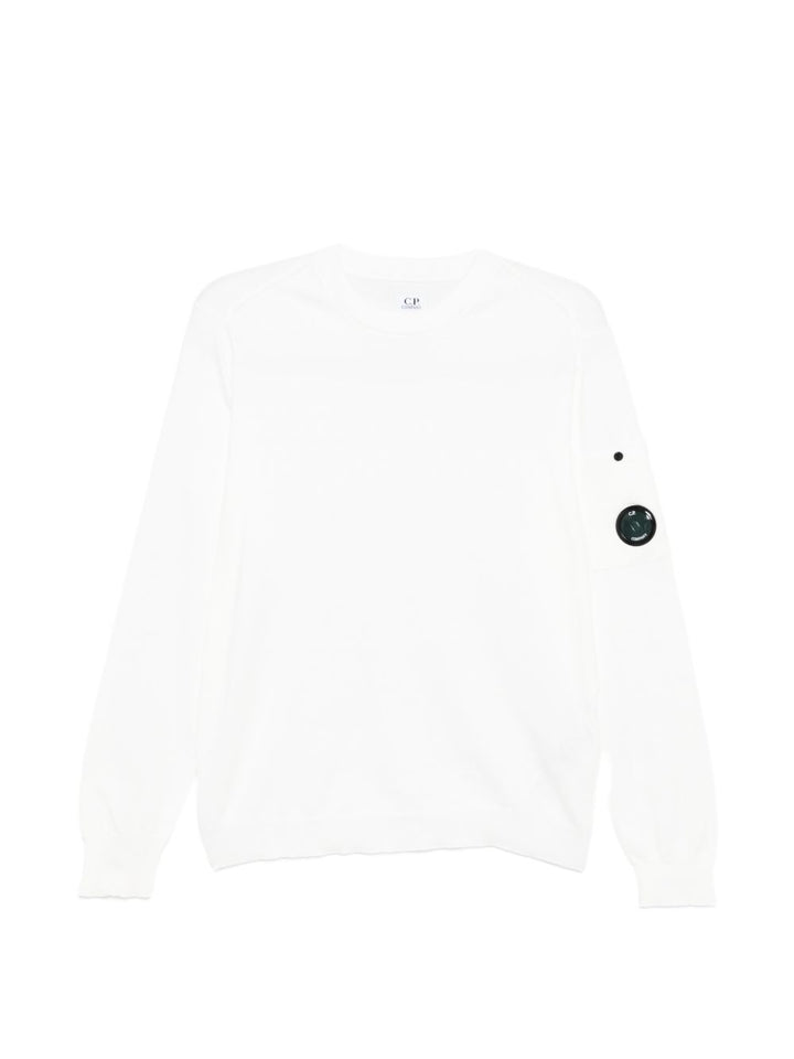 Felpa bianca per bambino CUW00OLHE83 10135 C.P Company Kids 