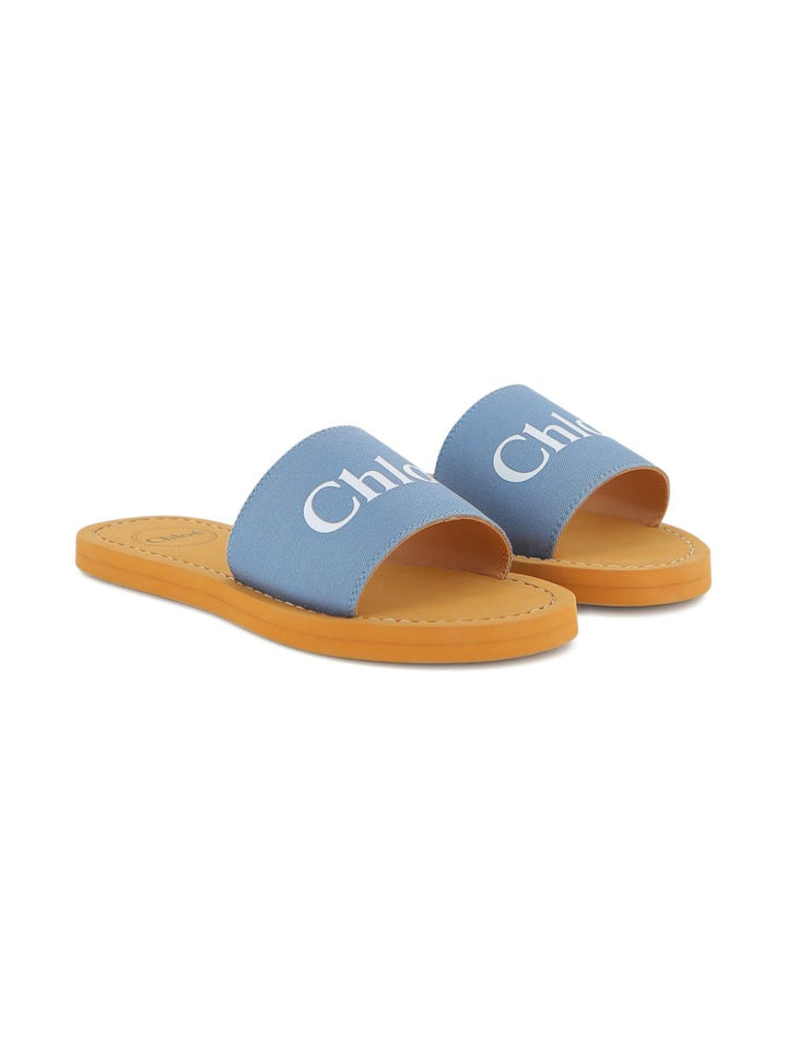 Ciabatta azzurra per bambina C20881 821 Chloe 