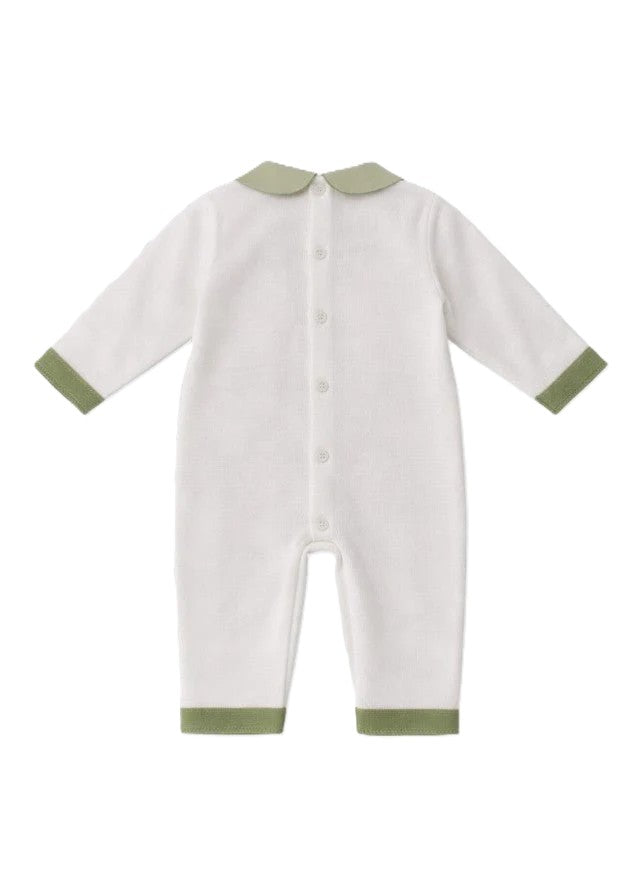 Tutina bianca/verde per neonata FF1683424470 1031 Colorichiari Kids 