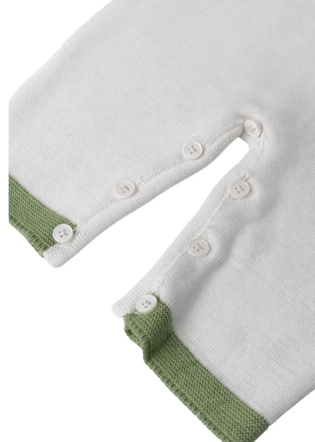Tutina bianca/verde per neonata FF1683424470 1031 Colorichiari Kids 