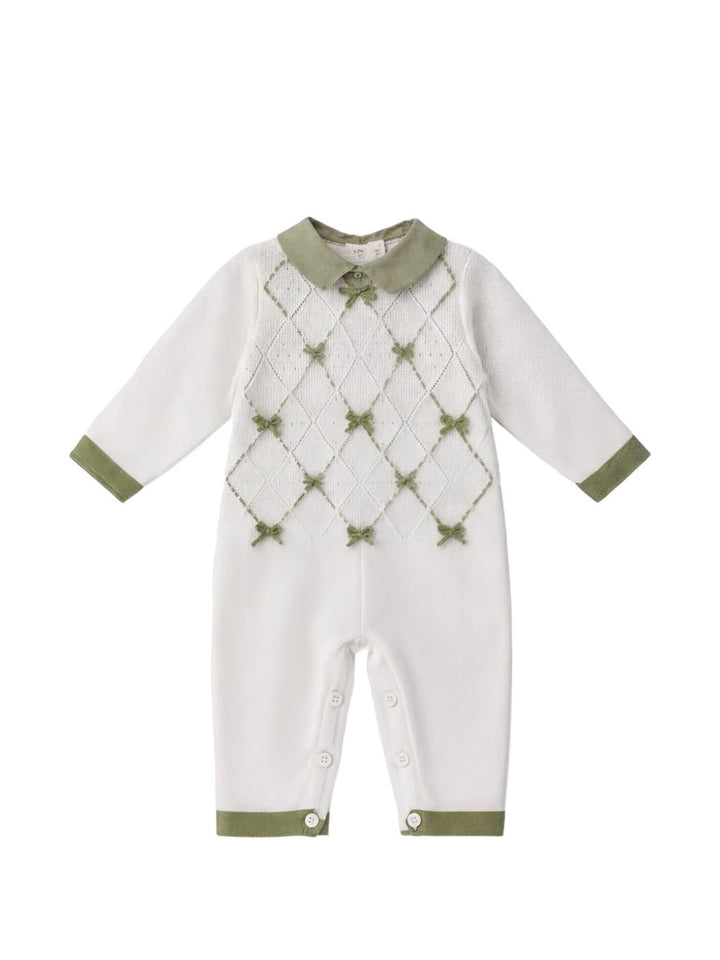 Tutina bianca/verde per neonata FF1683424470 1031 Colorichiari Kids 