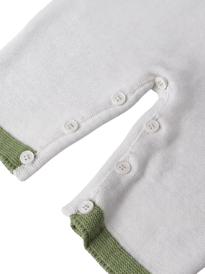 Tutina bianca/verde per neonata FF1683424470 1031 Colorichiari Kids 