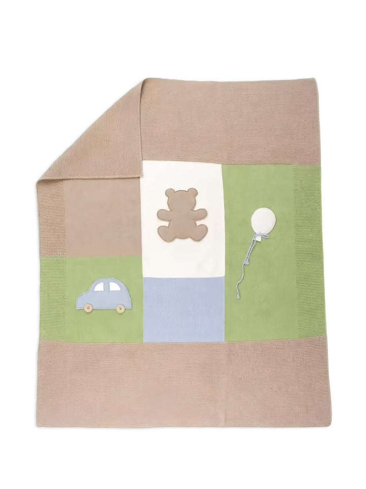 Coperta marrone/verde per neonato MF7782714470 2750 Colorichiari Kids 