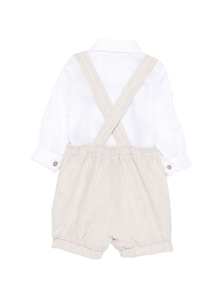 Completo beige/bianco per neonato MN3084074952 26 Colorichiari Kids 