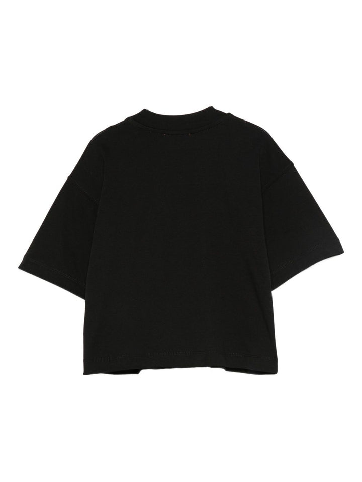 T-shirt nero per bambina J0242800YI9 K900 Diesel Kids 