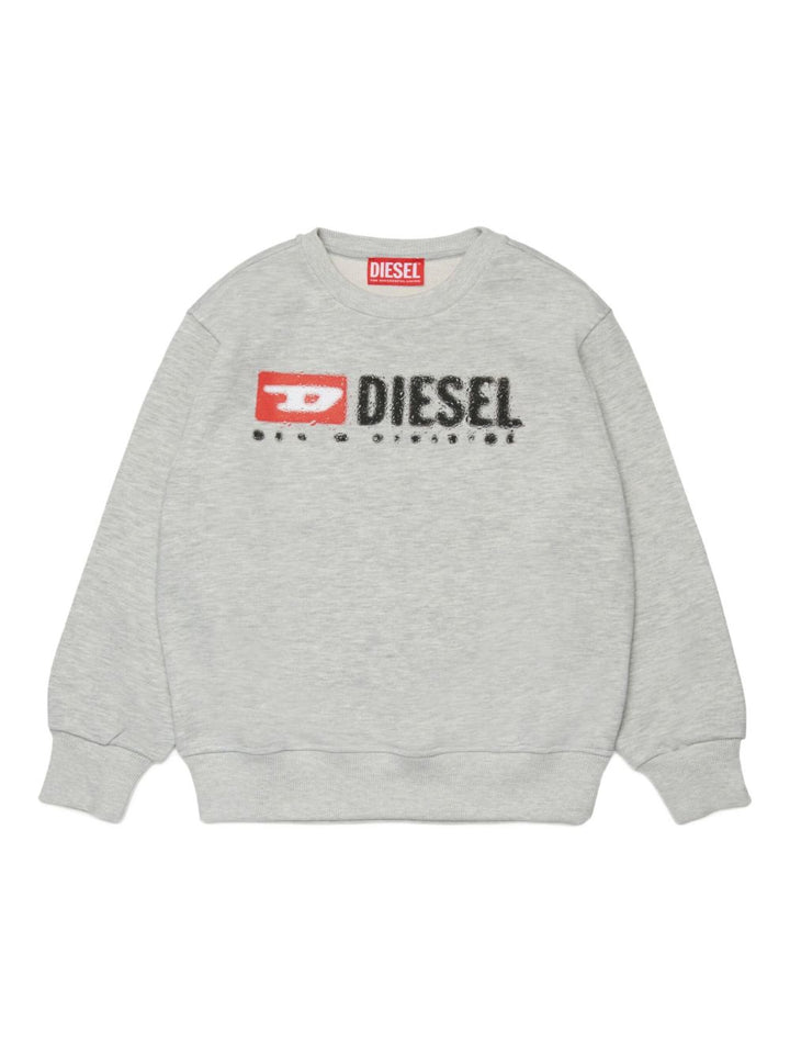Felpa grigia per bambino J02483KYAZ3 K963 Diesel Kids 
