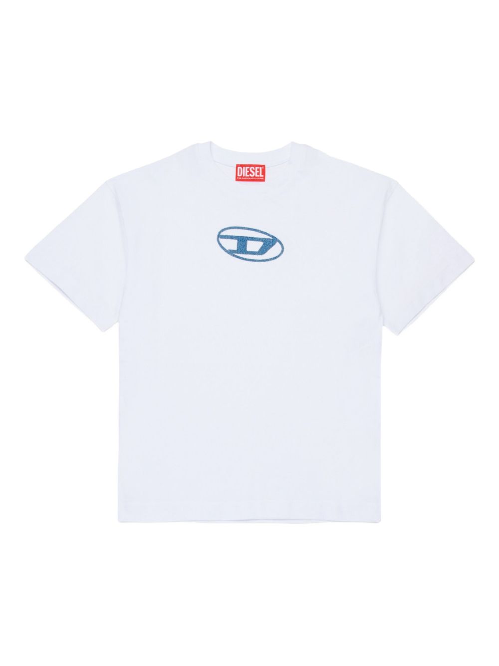 T-shirt bianco per bambino J025900GRAI K100 Diesel Kids 