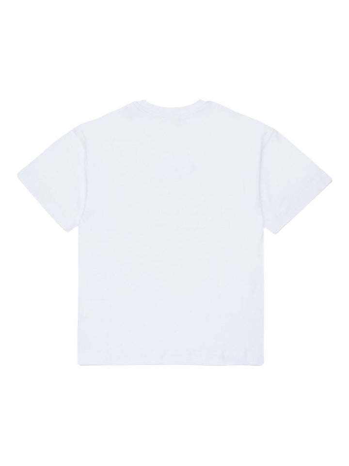 T-shirt bianco per bambino J025900GRAI K100 Diesel Kids 