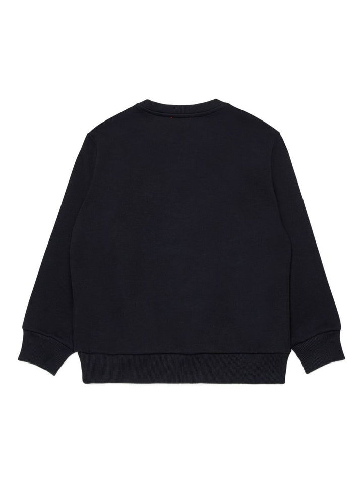 Felpa nera per bambino J02627KYAZ3 K900 Diesel Kids 