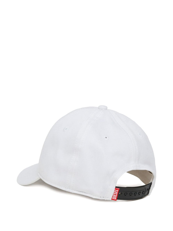 Cappello bianco per bambino J02708KXA77 K100 Diesel Kids 