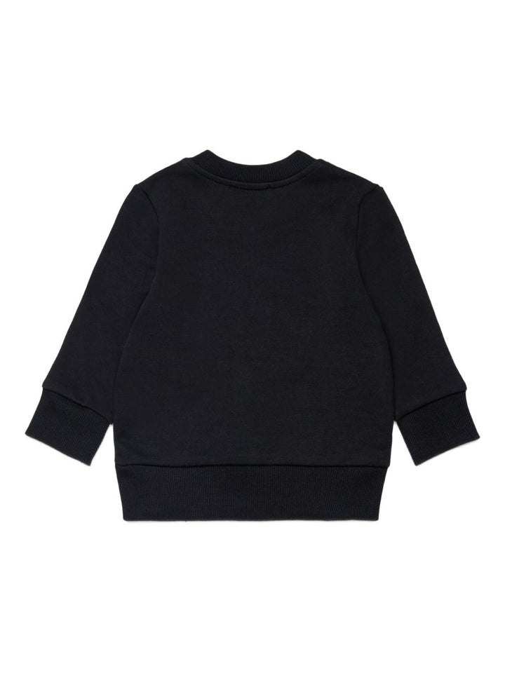Felpa nera per neonato K00748KYAVF K900 Diesel Kids 