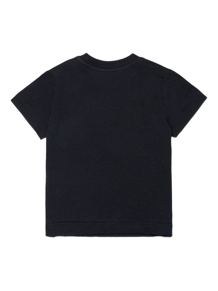 T-shirt nero per neonato K0075800YI9 K900 Diesel Kids 