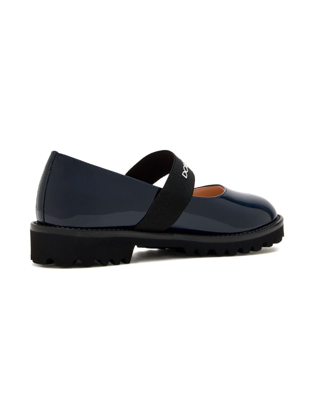 Sandali blu verniciato per bambina D11333A9135 89923 Dolce & Gabbana Kids 
