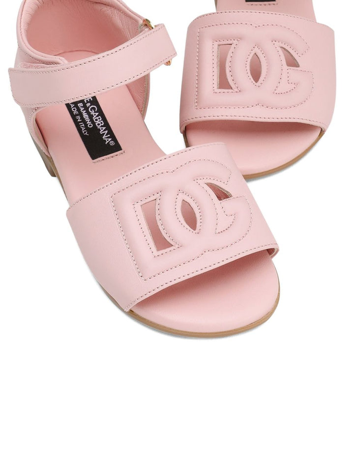 Sandali rosa chiaro per bambina D20102A1735 80400 Dolce & Gabbana Kids 