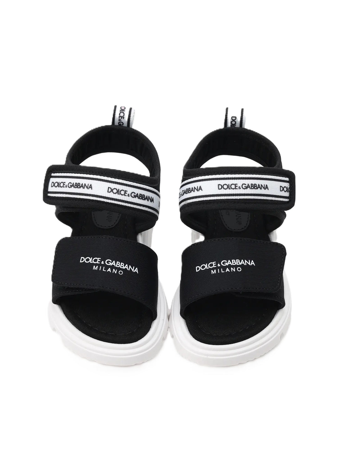 Sandali nere/bianche per bambino DL0082AS000 89690 Dolce & Gabbana Kids 