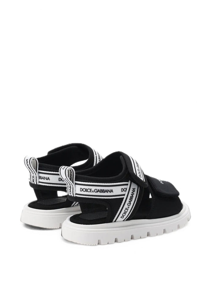 Sandali nere/bianche per bambino DL0082AS000 89690 Dolce & Gabbana Kids 