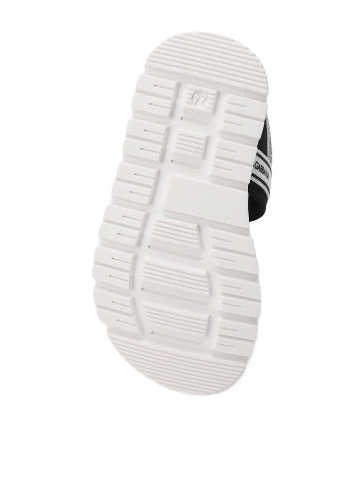 Sandali nere/bianche per bambino DL0082AS000 89690 Dolce & Gabbana Kids 