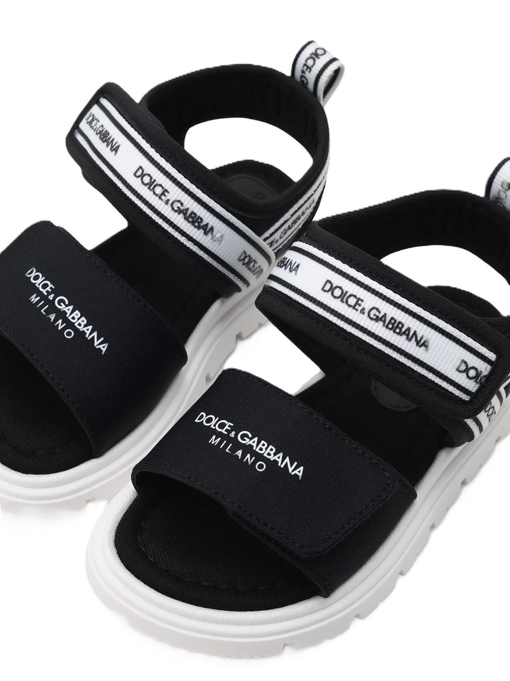 Sandali nere/bianche per bambino DL0082AS000 89690 Dolce & Gabbana Kids 