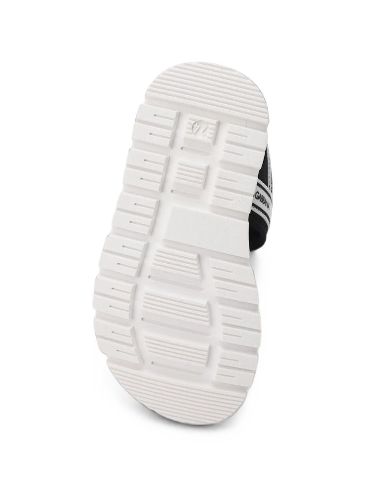 Sandali nere/bianche per bambino DL0082AS000 89690 Dolce & Gabbana Kids 