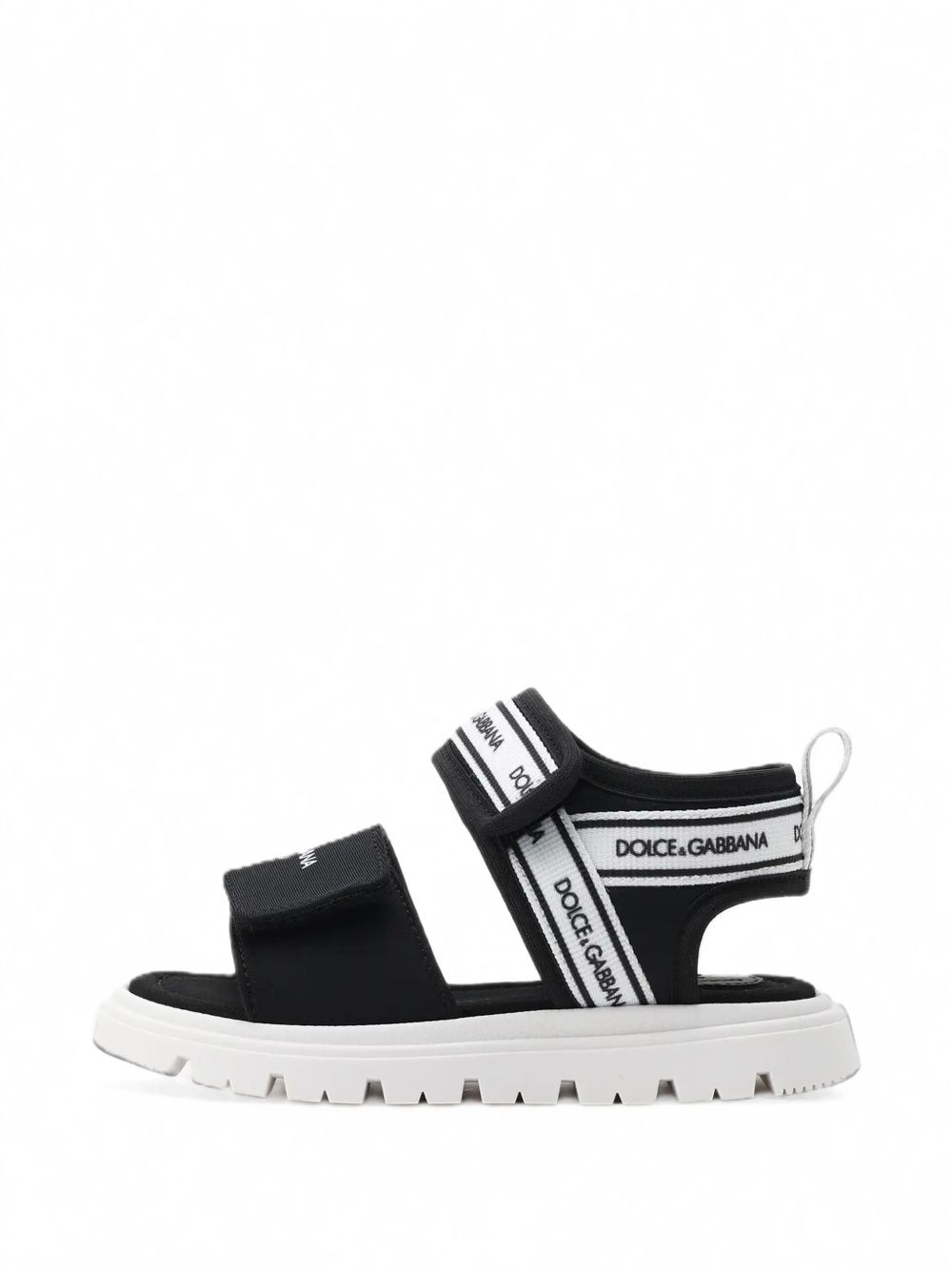 Sandali nere/bianche per bambino DL0082AS000 89690 Dolce & Gabbana Kids 