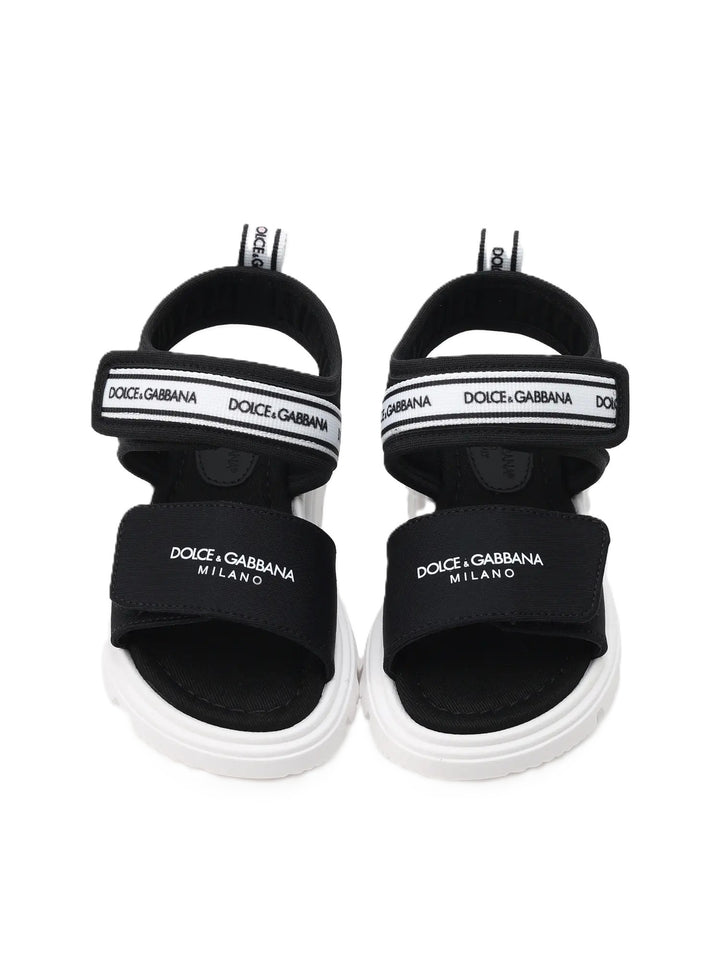 Sandali nere/bianche per bambino DL0082AS000 89690 Dolce & Gabbana Kids 