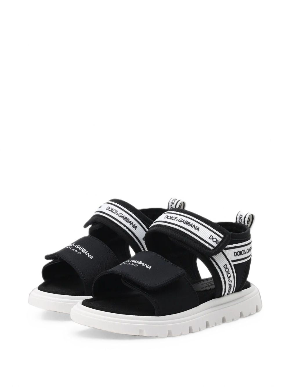Sandali nere/bianche per bambino DL0082AS000 89690 Dolce & Gabbana Kids 