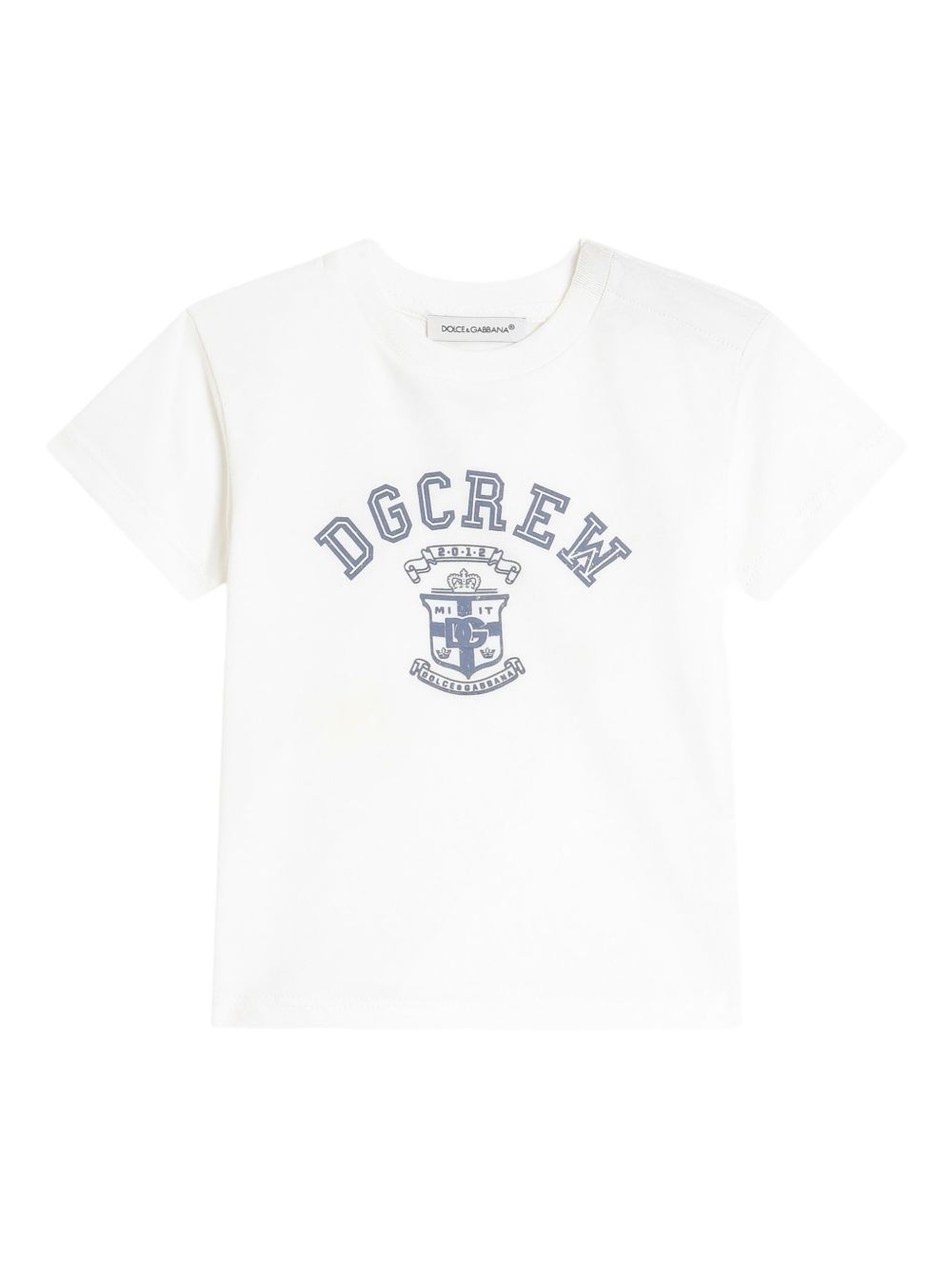 T-shirt bianca per neonato L1JTEYG7PUD W0111 Dolce & Gabbana Kids 