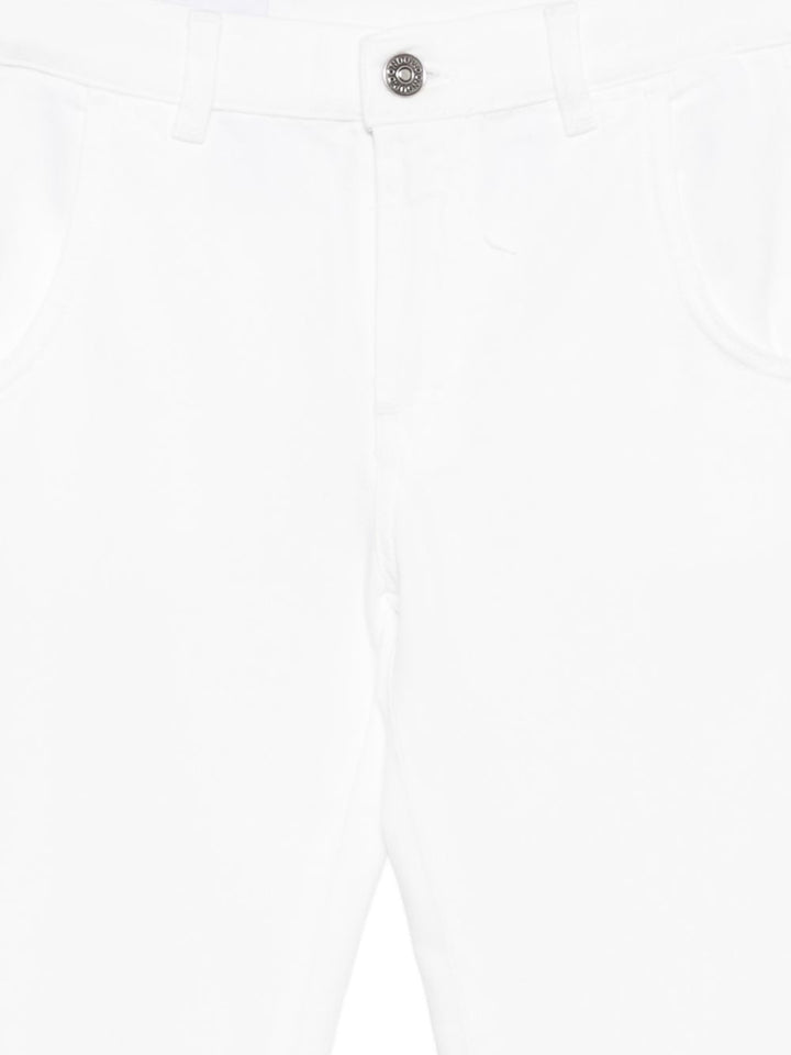 Pantalone bianco per bambina DFPA193CDF033 B000 Dondup Kids 