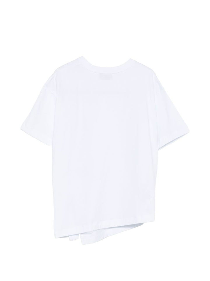 T-shirt bianca per bambina DFTS0330JE006 B000 Dondup Kids 